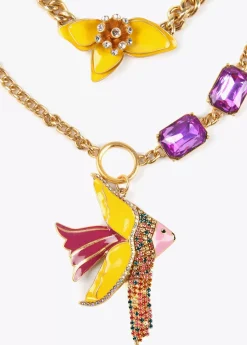 Online Collar multicadena con colgante Bisuteria