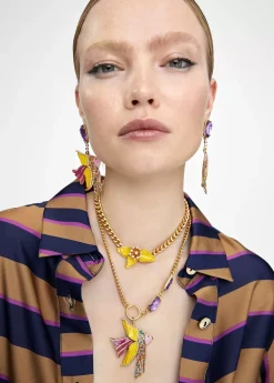 Online Collar multicadena con colgante Bisuteria