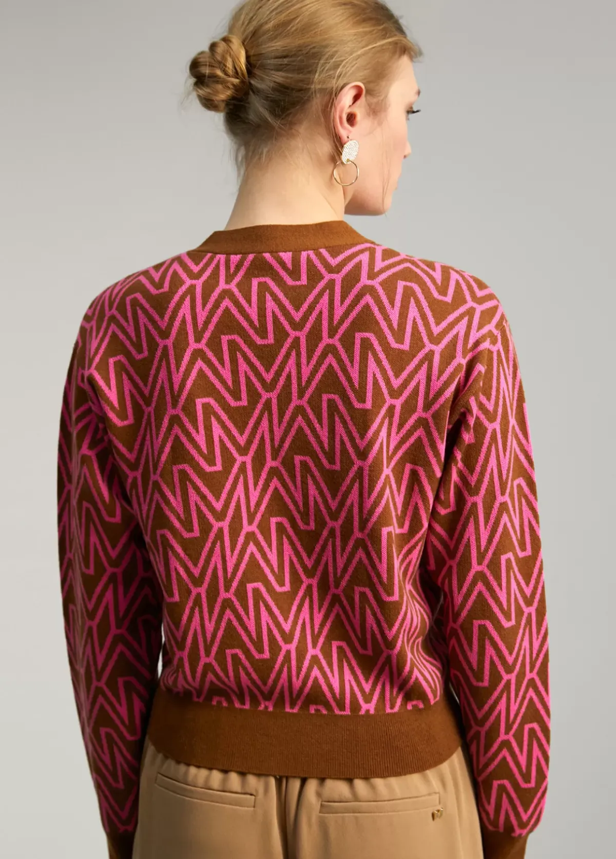 Online Cárdigan monograma Punto