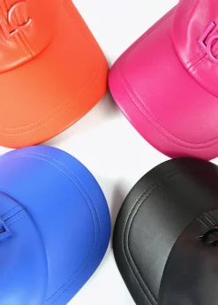 Clearance Gorra efecto piel Gorros Sombreros Y Guantes