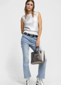 Hot Jeans efecto tornasolado Pantalones