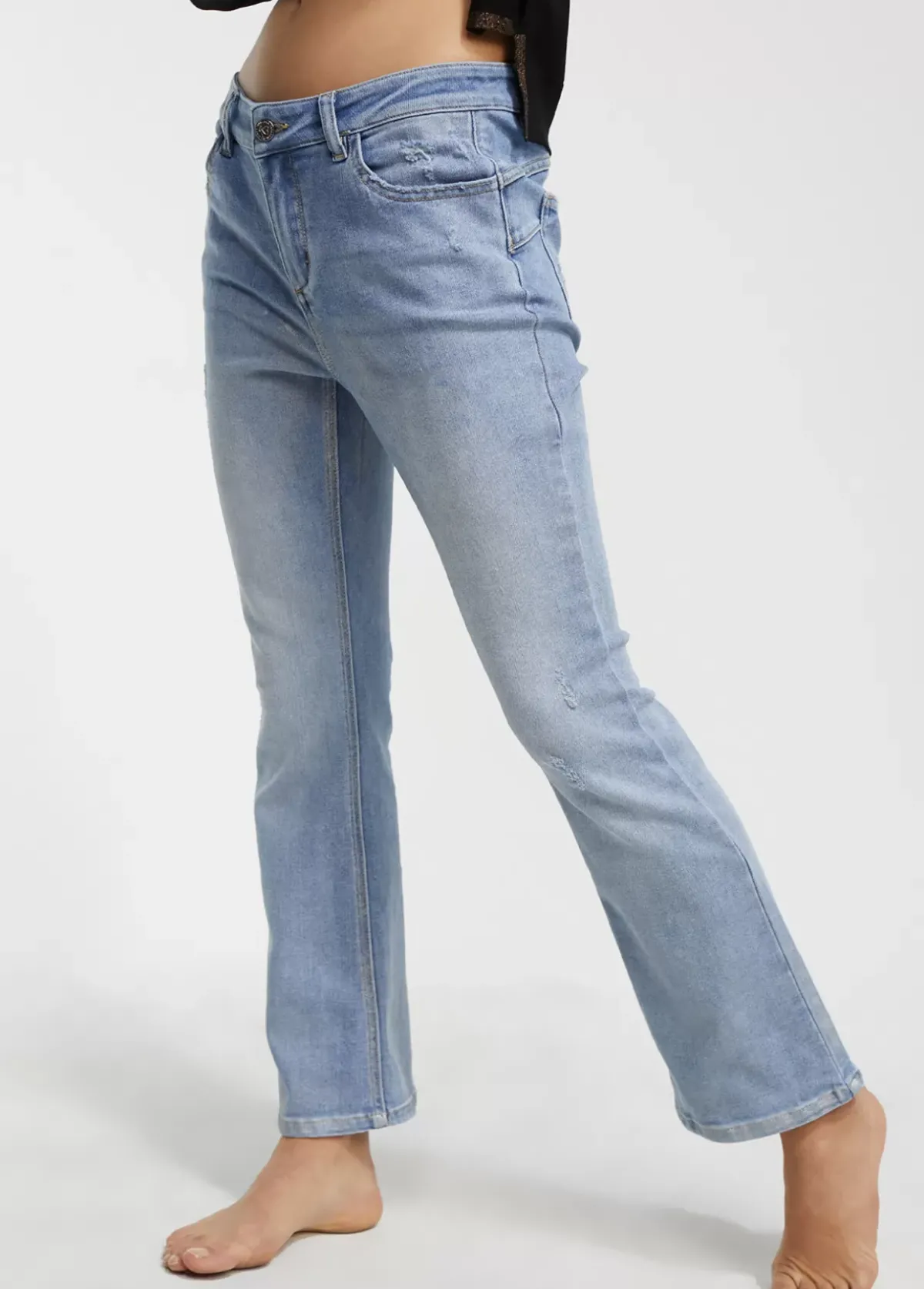 Hot Jeans efecto tornasolado Pantalones