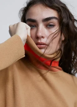 Clearance Jersey cuello alto Punto