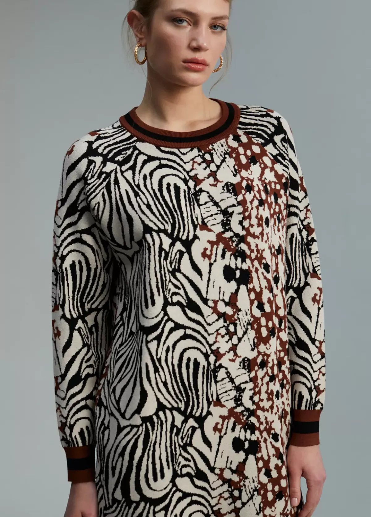 Outlet Jersey punto estampado Animal Print|Punto