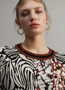 Outlet Jersey punto estampado Animal Print|Punto