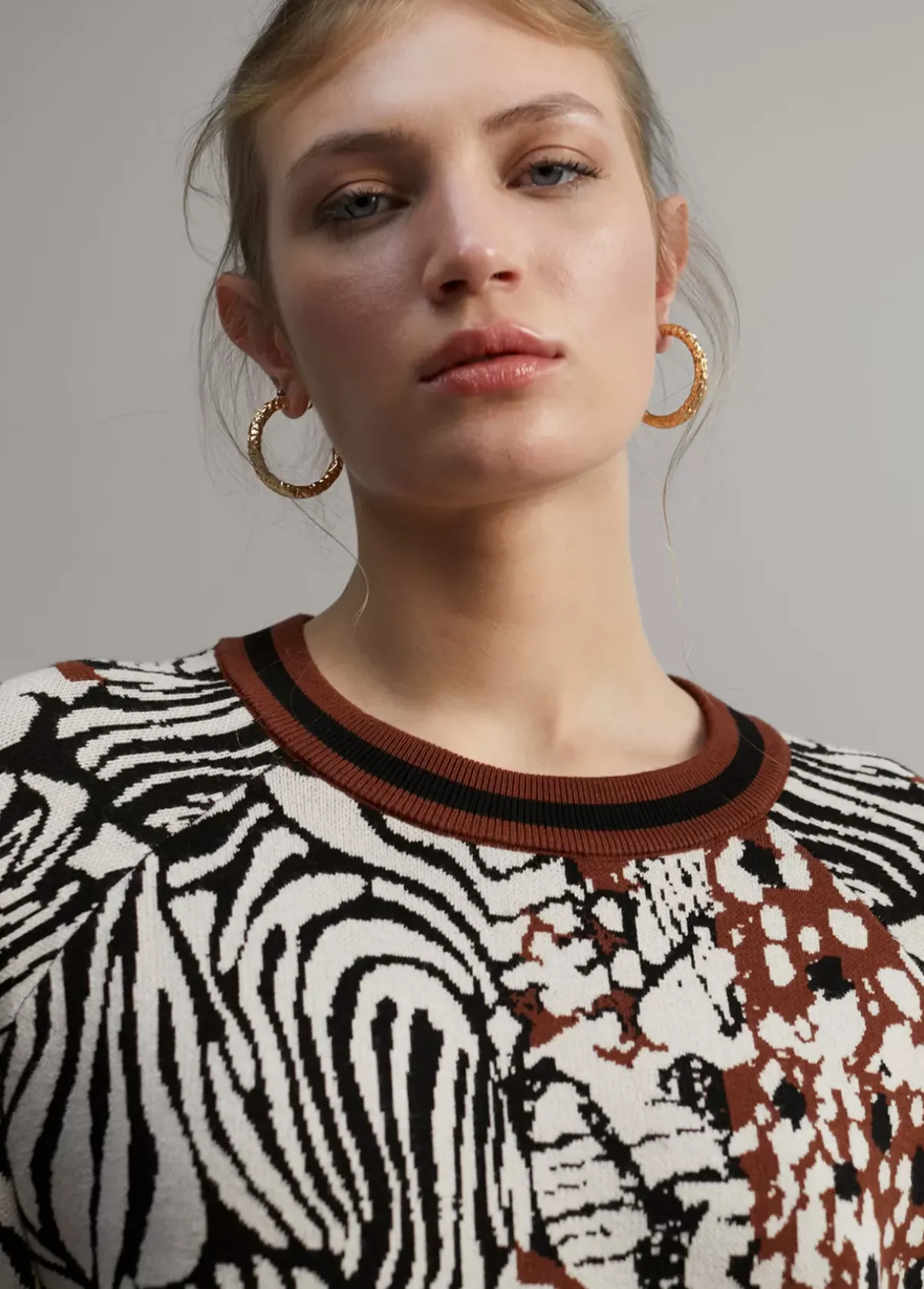 Outlet Jersey punto estampado Animal Print|Punto