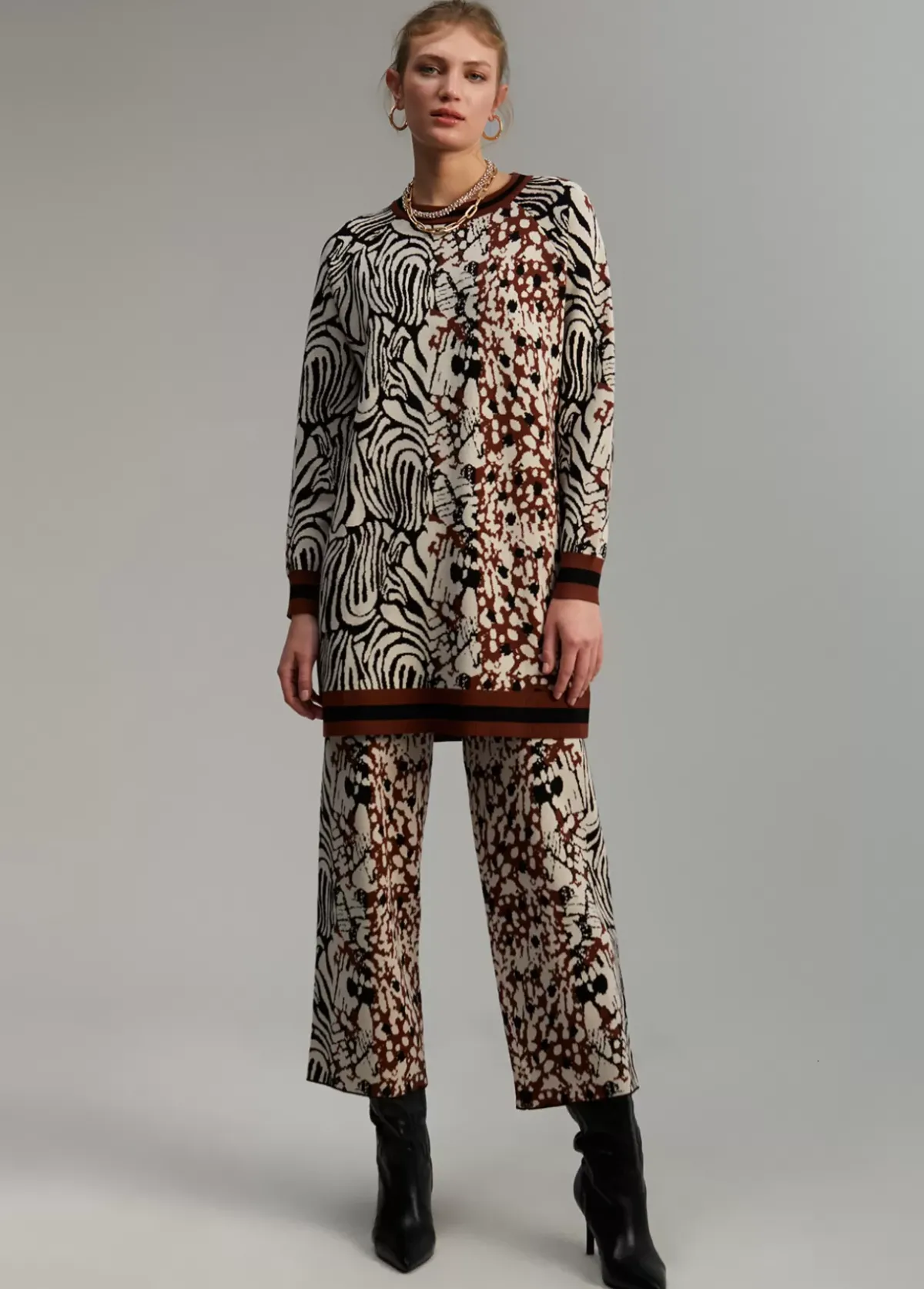 Outlet Jersey punto estampado Animal Print|Punto