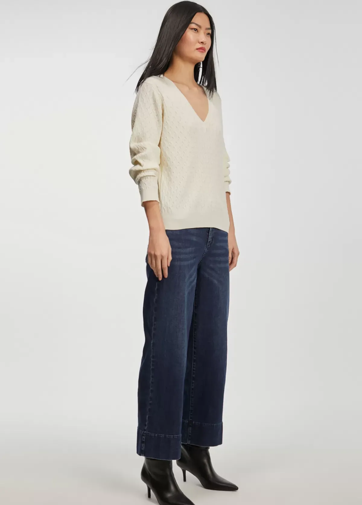 Sale Jersey punto trenzado Punto