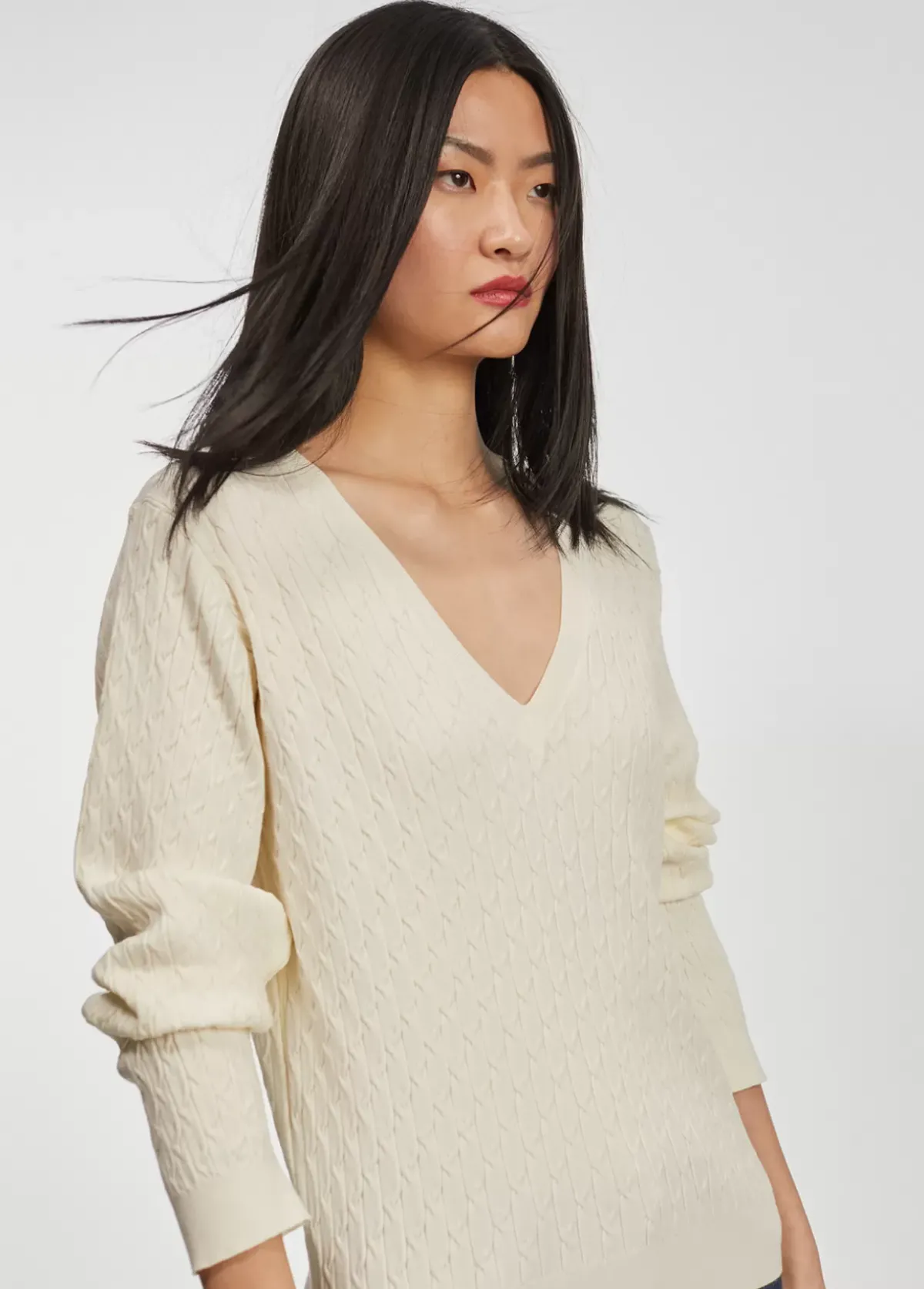 Sale Jersey punto trenzado Punto