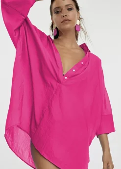 Sale Kaftan corto kimono Camisas Y Blusas|Baño