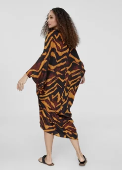 New Kimono estampado en cebra Baño