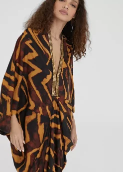 New Kimono estampado en cebra Baño