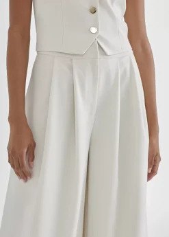 Online Pantalón ancho y fluído Pantalones