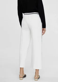 Discount Pantalón blanco con vivo Pantalones