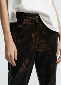 Discount Pantalón estampado animal Pantalones