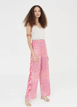 Online Pantalón palazzo estampado Pantalones