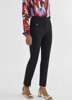 Outlet Pantalón pitillo abertura Pantalones