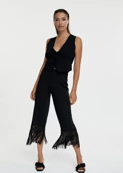 Best Pantalón punto flecos Pantalones