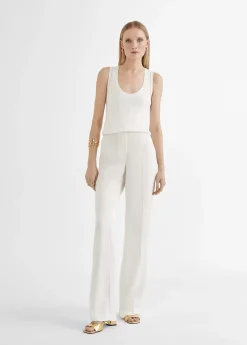 Outlet Pantalón recto fluido Pantalones