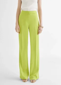 Pantalón recto fluido Pantalones