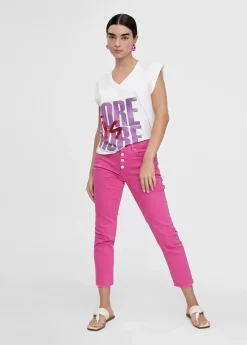 Pantalón tejano con botones Pantalones