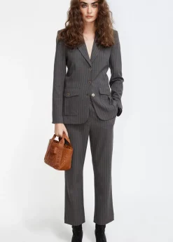 New Pantalón traje raya diplomática Pantalones