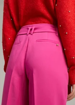 Online Pantalón wideleg cinturón Pantalones