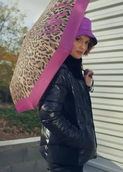 Outlet Paraguas pequeño automático animal print | Lola Casademunt Animal Print|Paraguas