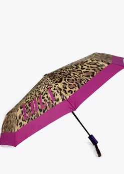 Outlet Paraguas pequeño automático animal print | Lola Casademunt Animal Print|Paraguas