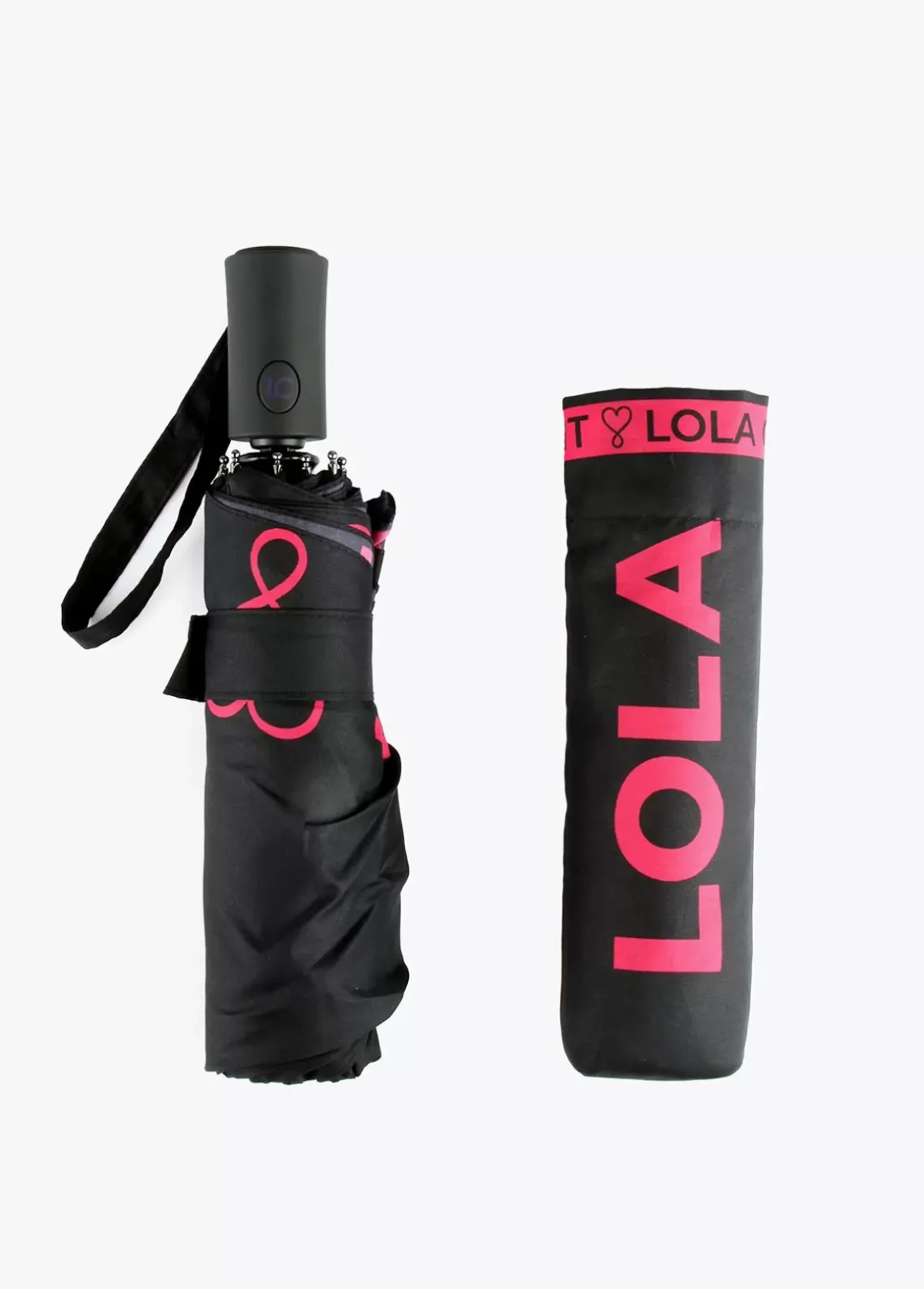 Clearance Paraguas pequeño negro automático | Complementos | Lola Casademunt Paraguas