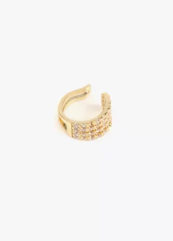 Sale Pendiente piercing de cristales Pendientes