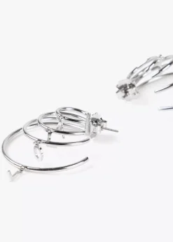 Online Pendientes 4 aros Pendientes