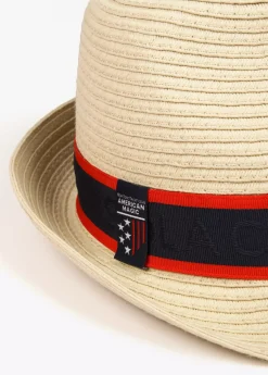 Online Sombrero de paja con cinta logotipada  - Lola Casademunt Gorros Sombreros Y Guantes