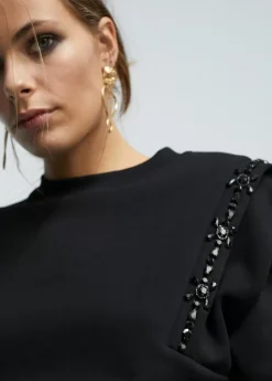 Discount Sudadera con pedrería Sudaderas