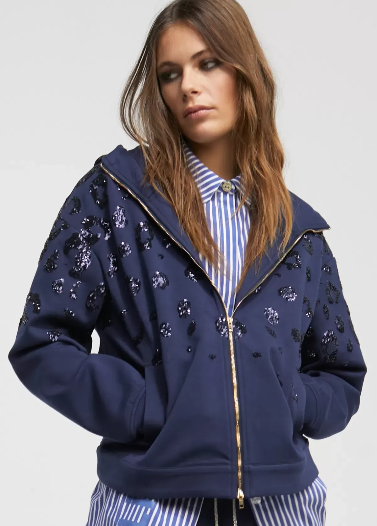 Discount Sudadera detalle lentejuela Sudaderas