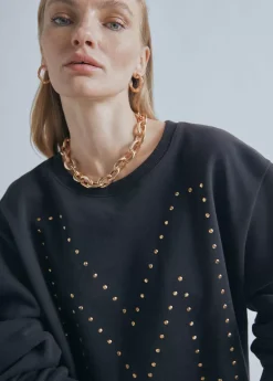 Sudadera M detalle strass |  Ropa | Lola Casademunt Sudaderas