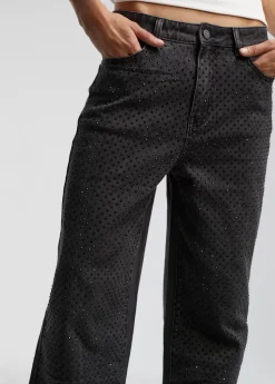 Hot Tejano detalle strass Pantalones