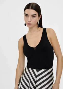 Discount Top basico de punto Camisetas Y Tops