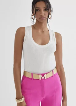 Sale Top con detalle en lurex Camisetas Y Tops