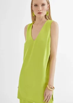 Outlet Top largo con aberturas Camisetas Y Tops|Camisas Y Blusas