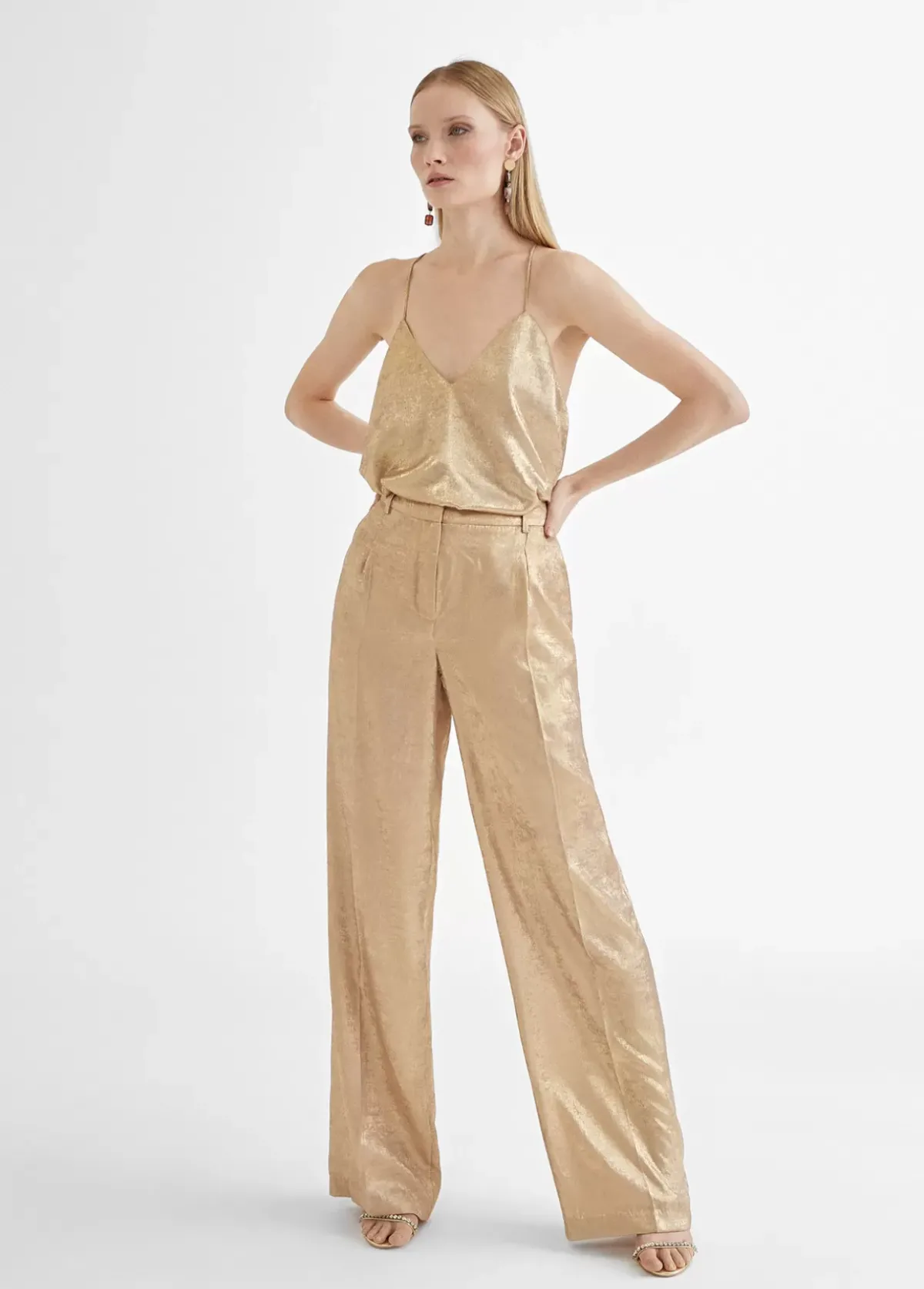 Online Top lencero escote en pico Camisetas Y Tops