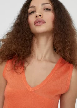 Best Top punto color liso Camisetas Y Tops|Punto