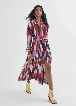 Vestido camisero largo y multicolor Vestidos Y Faldas