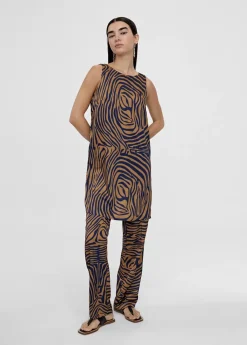 Best Vestido corto animal print cebra Camisetas Y Tops|Vestidos Y Faldas
