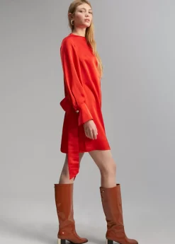 Sale Vestido corto satinado Vestidos Y Faldas