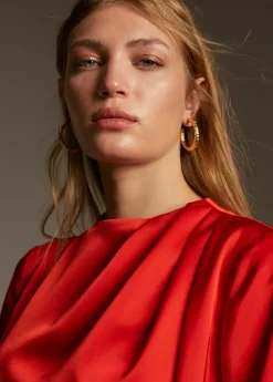 Sale Vestido corto satinado Vestidos Y Faldas