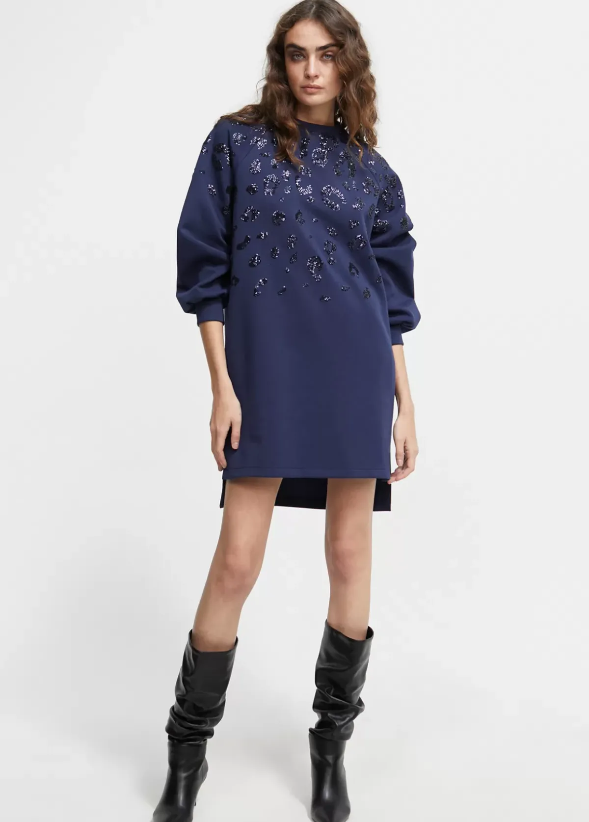 Discount Vestido detalle lentejuelas Vestidos Y Faldas