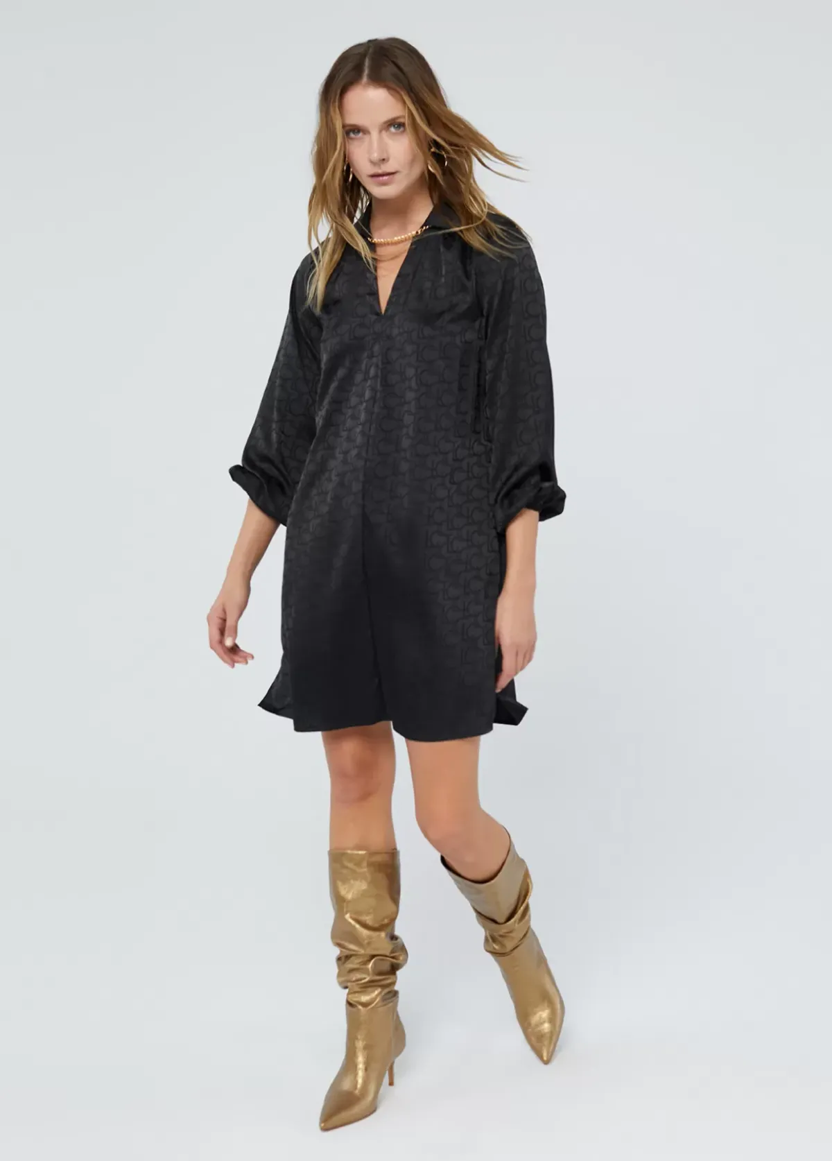 Hot Vestido estampado logo Vestidos Y Faldas