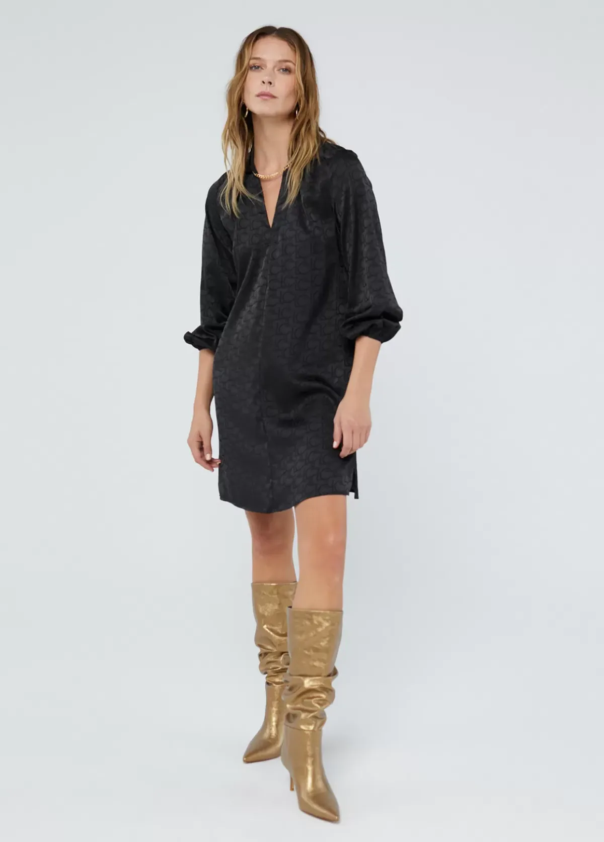 Hot Vestido estampado logo Vestidos Y Faldas