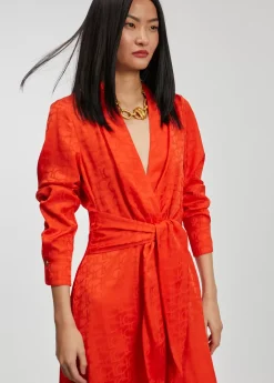 Clearance Vestido estampado logo Vestidos Y Faldas